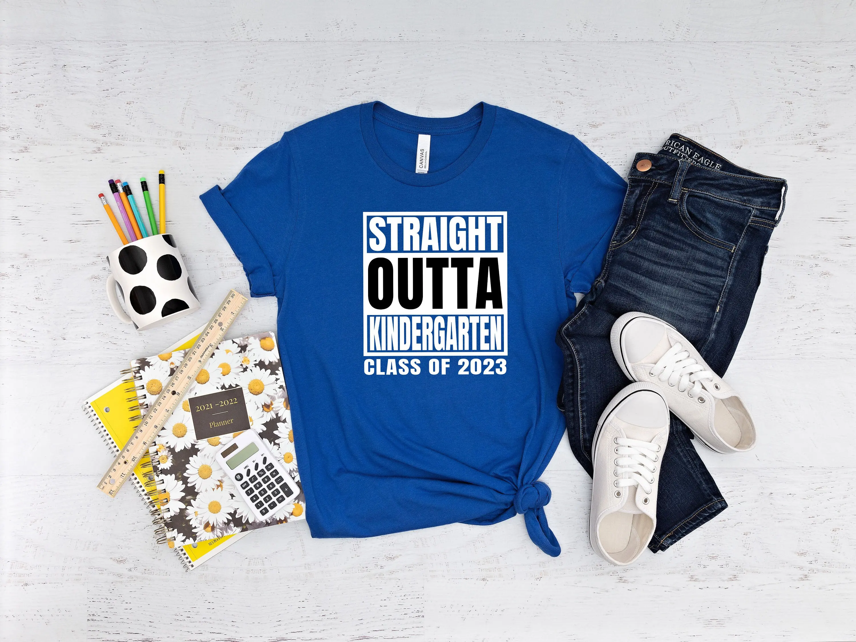 Straight Outta Kindergarten T Shirt Class Of 2023 Back To School Teacher