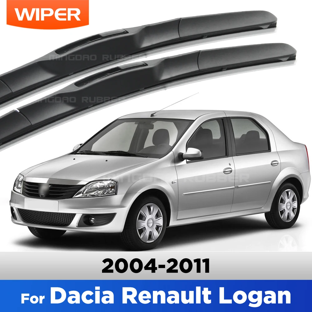 

CREATROAD Front Wiper Blades For Dacia Renault Logan MK1 2004-2011 2005 2006 2007 2008 Windshield Windscreen Window Brush 20"20"
