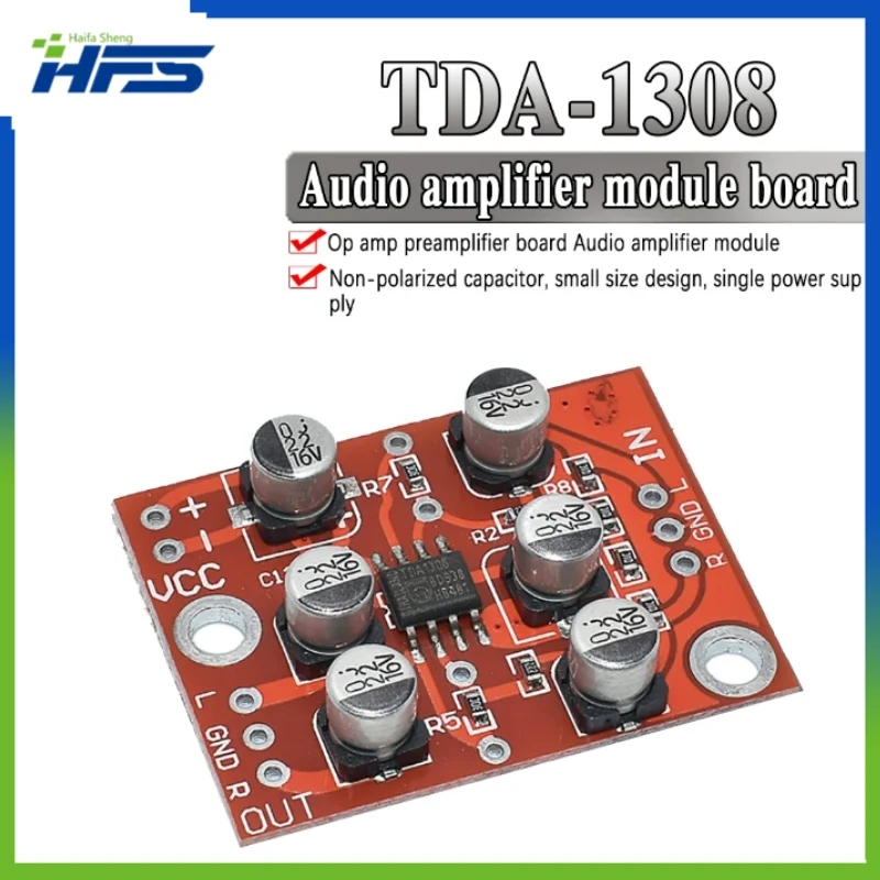 

Mini Headphone Amplifier TDA1308 Audio Amplifier Module Low Voltage Front Stage Amplifier Board