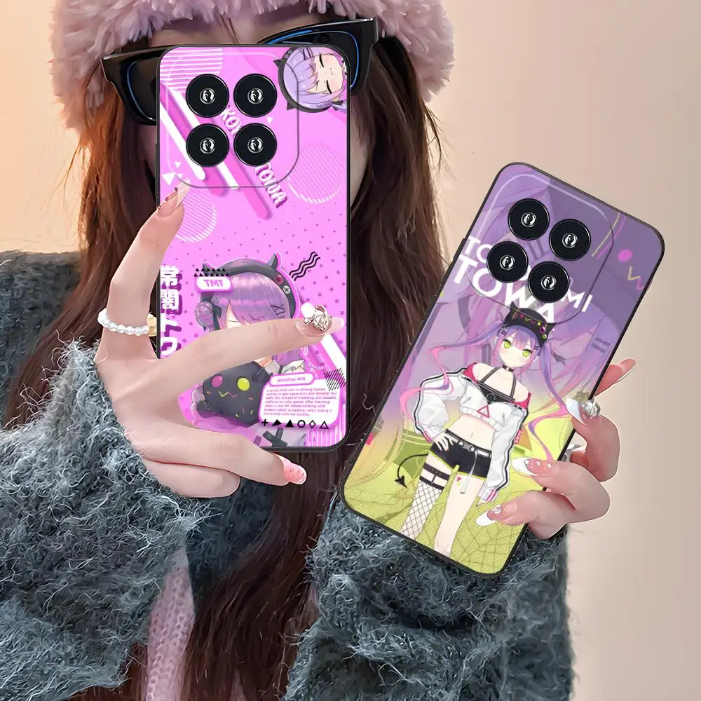 

Holo Tokoyami Towa Matte TPU Mobile Phone Case for Xiaomi 15 14 13 12 Mi 11 T Ultra Lite Pro S X 5G Colorful Printing Cover