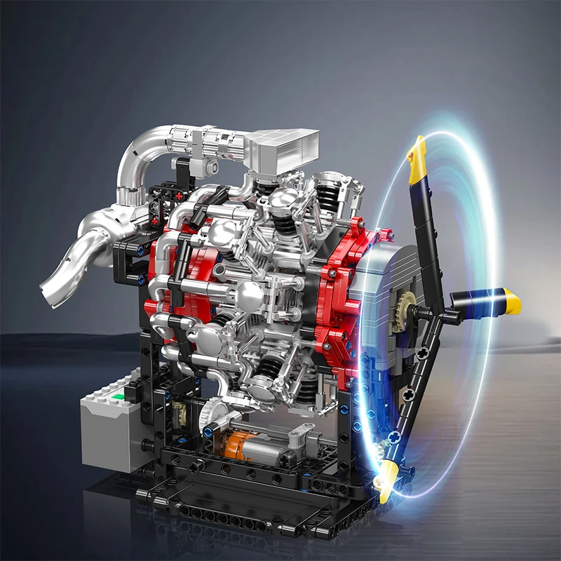 

Mould King 1147PCS Star Aero Engine Building Blocks Kit Model DIY Assembly Engine Bricks Ornaments STEAM Toys Kids Gift 10211