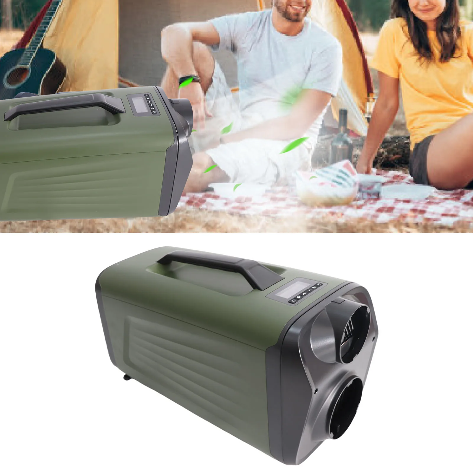Cooling Heating Fan Portable Air Conditioner Dehumidification 3.28ft Drainage Pipe Sleep Mode for Home  Camping