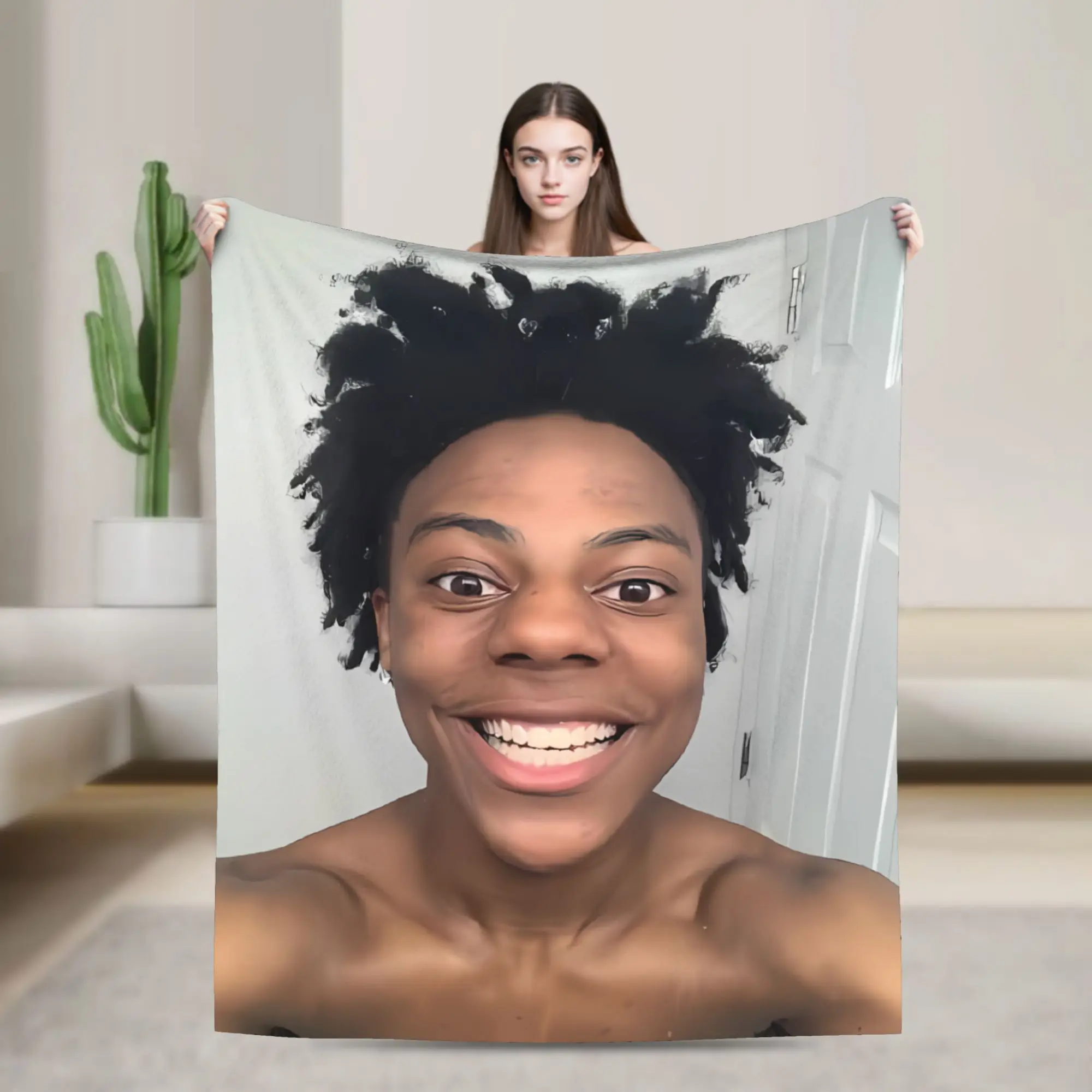 IShowSpeed Funny YouTuber Blanket  Picnic Flannel Throw Blanket For Couch Bed Soft Custom Quality Bedspread Gift Idea