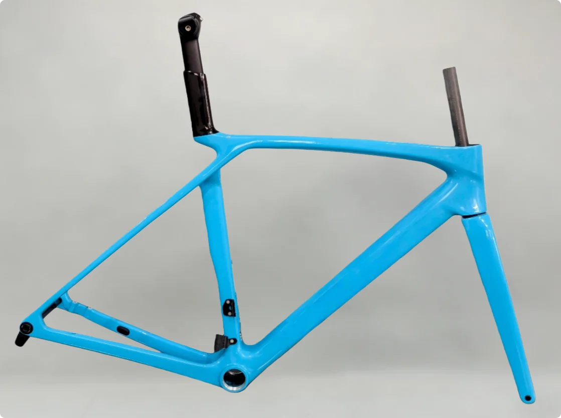 إطار دراجة طريق جديد من ألياف الكربون SLR Gen8 توجيه داخلي كامل من خلال عجلات المحور 700C Di2 متوافق #3