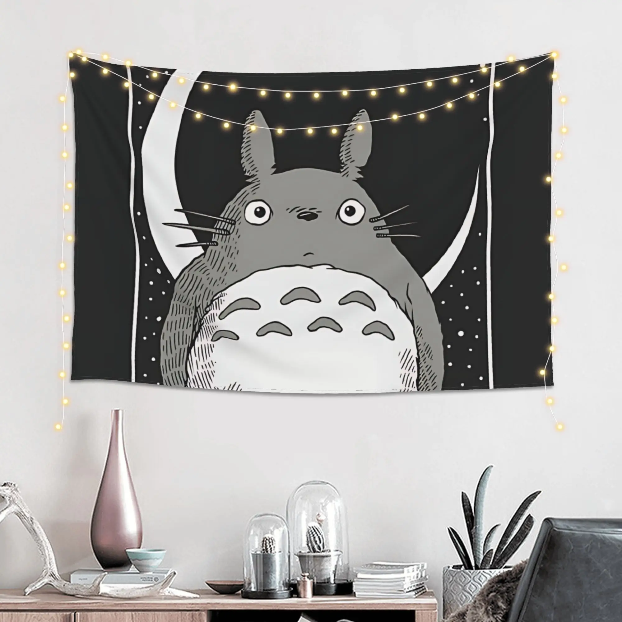 Cutecore Anime My Neighbor Totoros Tapestry Bedroom Decoration  Wall Hanging Blanket Tapestry Cool Stuff For Room