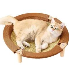 Cama-rascador para gatos: hamaca refrescante y zona de juego