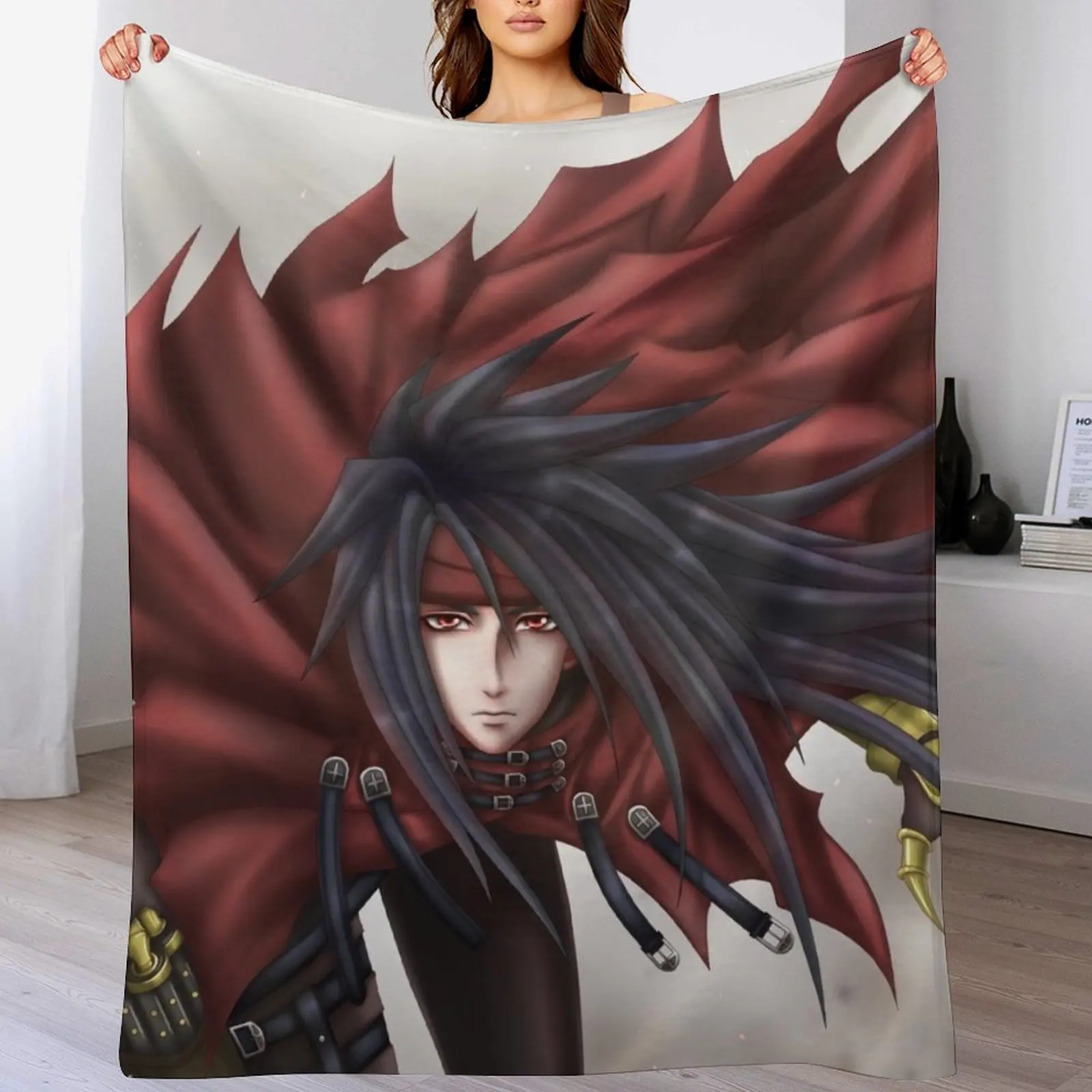 

Vincent Valentine - Dodge Throw Blanket warm for winter Luxury Throw Vintage Flannel Fabric Blankets