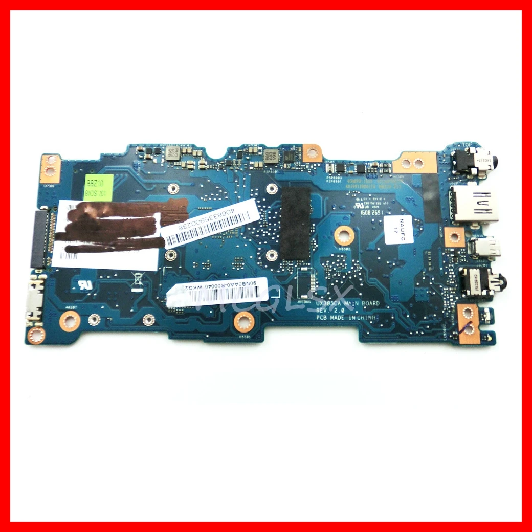 UX305CA M3-6Y30/M5-6Y54 CPU 4G/8G-RAM Notebook Mainboard For ASUS UX305 UX305C UX305CA Laptop Motherboard 100% Test OK Used