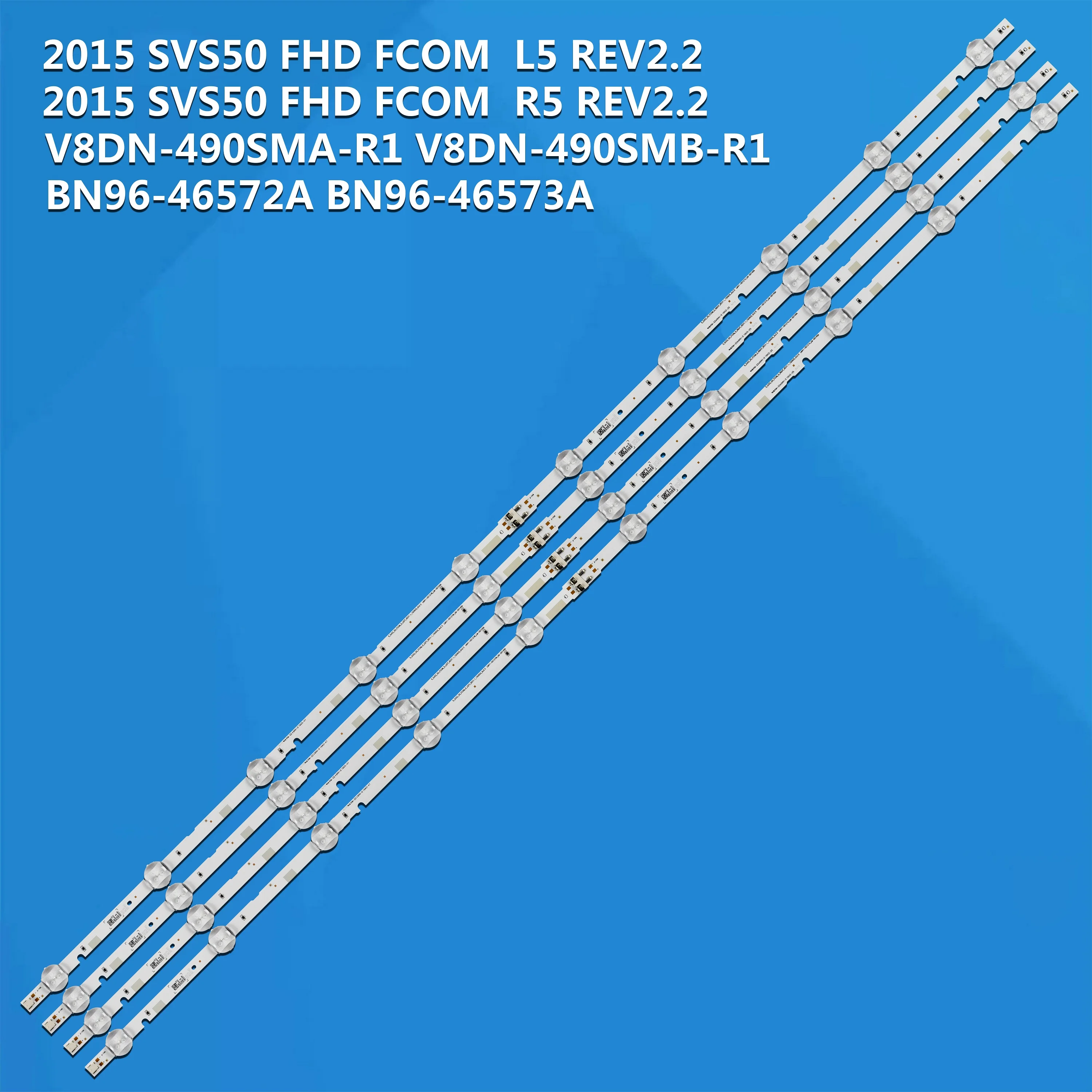 شريط LED 10 مصباح لـ 49 "FHD-L R TV V8DN-490SMA-R0 490SMB UA49N5380 UA49N5300 UE49N5000 UA49N5100 UN49N5290 UN49j5200