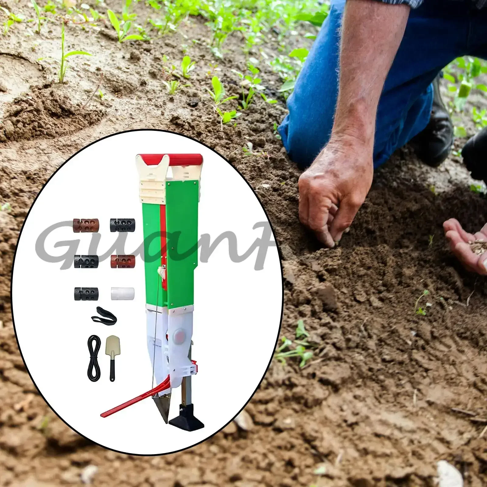 Adjustable Manual Handheld Seeder Fertilizer Spreader, Reusable Yard Peanut Sowing Tool