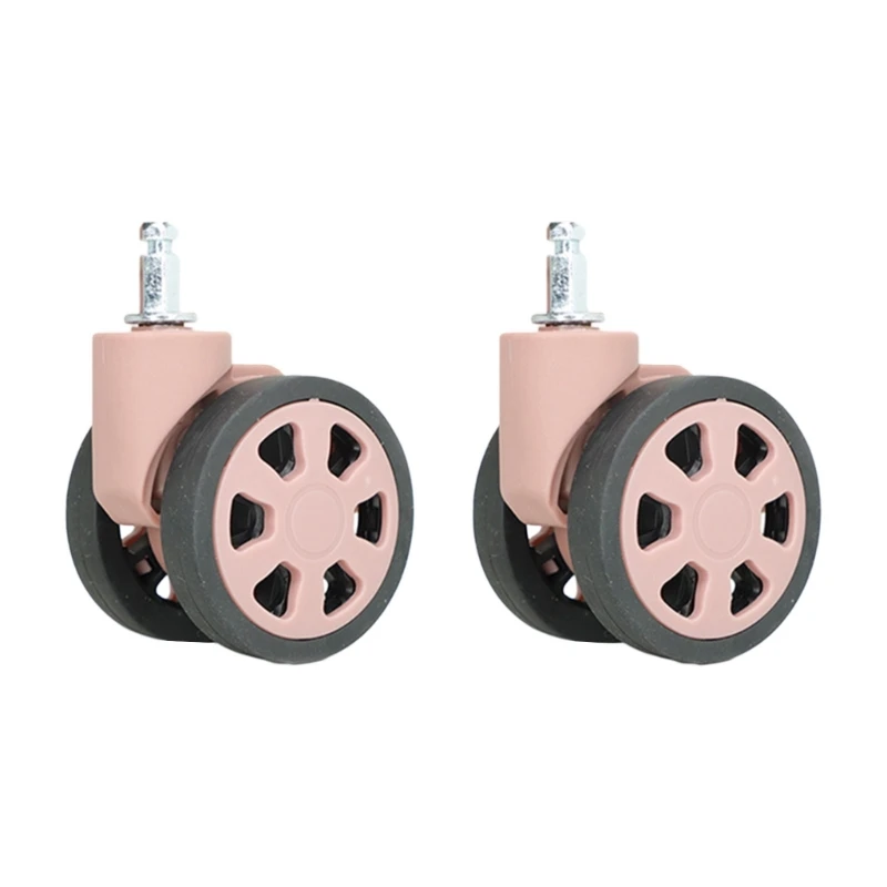 1 Pair Wheel Accessories for Suitcase Luggage Case Trolley Box Pulley Roller Silent Smooth Rolling & Easy to Install