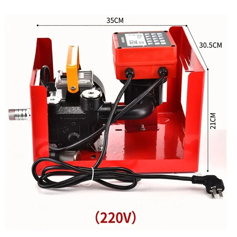 220v Electric Automatic Large-flow High-precision Quantitative Vehicle Small Tanker 12v24v220V Diesel Electric Oil Pump