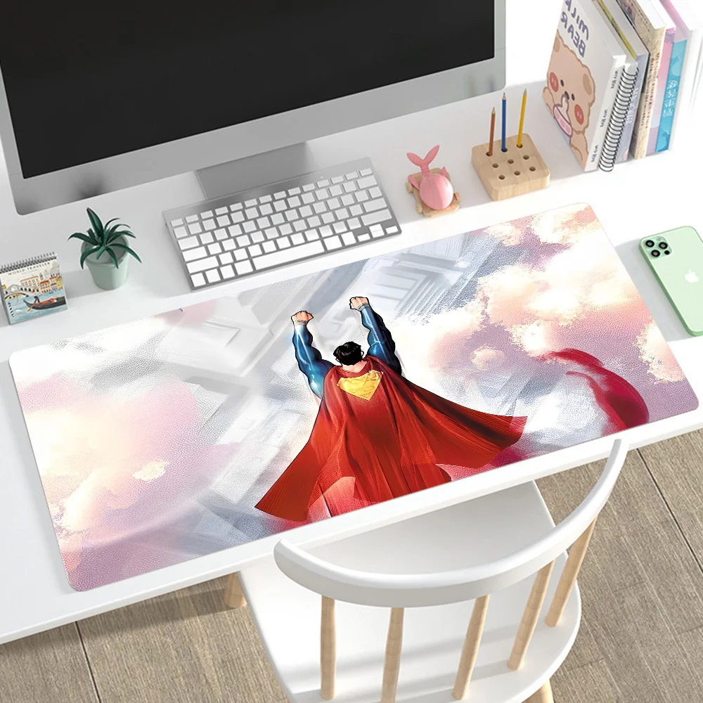 

Superman Mousepad Mouse Mat Desk Mat With Pad Gaming Accessories Prime Gaming XXL Keyboard Pad Padding Mat