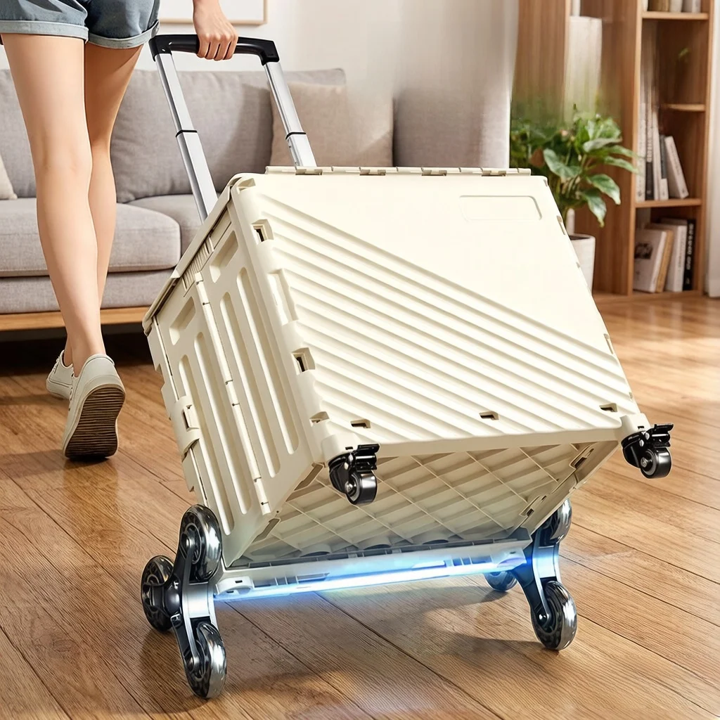 portable-folding-shopping-cart-compact-vegetable-buying-small-pulling-cart-camping-stall-goods-moving-utility-wagon-with-retr