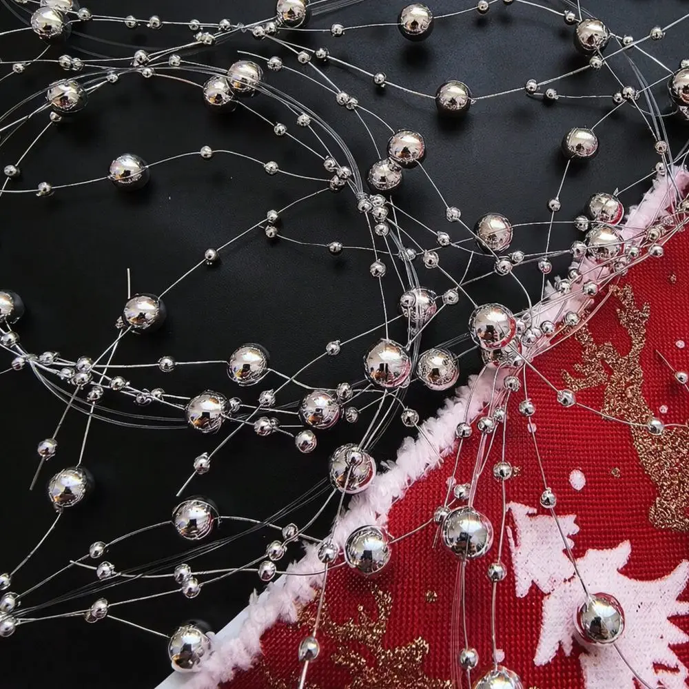 1.3M Round Bead Chain Hanging Ornament Festive Party Supplies Minimalist Home Decor DIY Craft Hanging String Wedding Decor