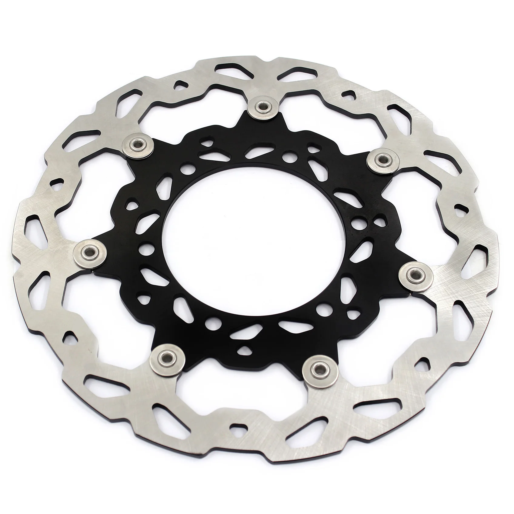 Motorcycle Supermoto 320mm Front Floating Brake Disc Rotors For SUZUKI DR650SE 1996-2022 Stainless Steel Aluminium