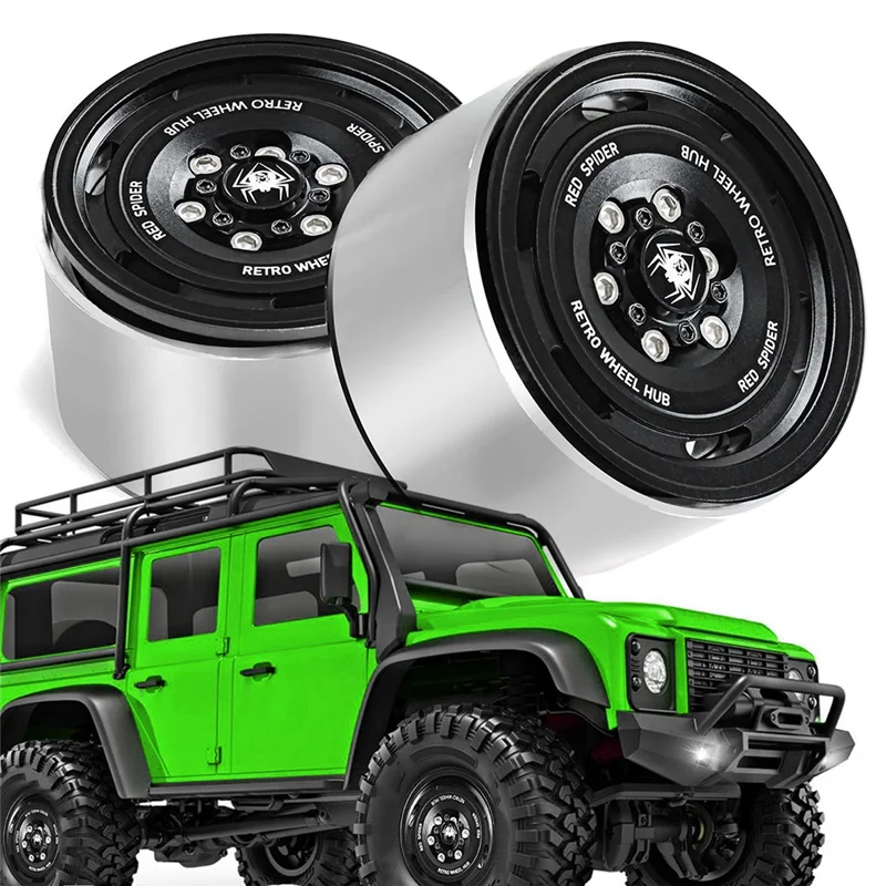 

-HOPE RC Crawler 1.9Inch Beadlock Wheels Aluminum Retro Wheel Hub For 1/10 TRX4 TRX6 Axial SCX10 II III Redcat Gen 8 7 D90