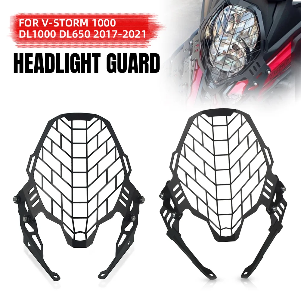 

Motorcycle Accessories FOR SUZUKI V-STORM 1000 DL1000 DL650 2017 2018 2019 2020 2021 Headlight Protector Cover Grill DL 1000