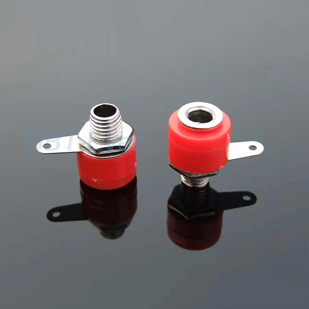 

5/10Pcs 4mm Banana Socket Test Probe Binding Post Nut Plug Jack Connector Panel Mount Connector Plug Adapter