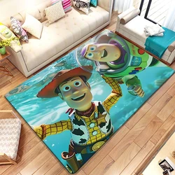 MINISO Toy Story Cute Cartoon HD Print Carpet Living Room,kitchen,Home Decor,Sofa,Table,Rug,Non-slip,Chair,Beb,Picnic,Camp,Mat