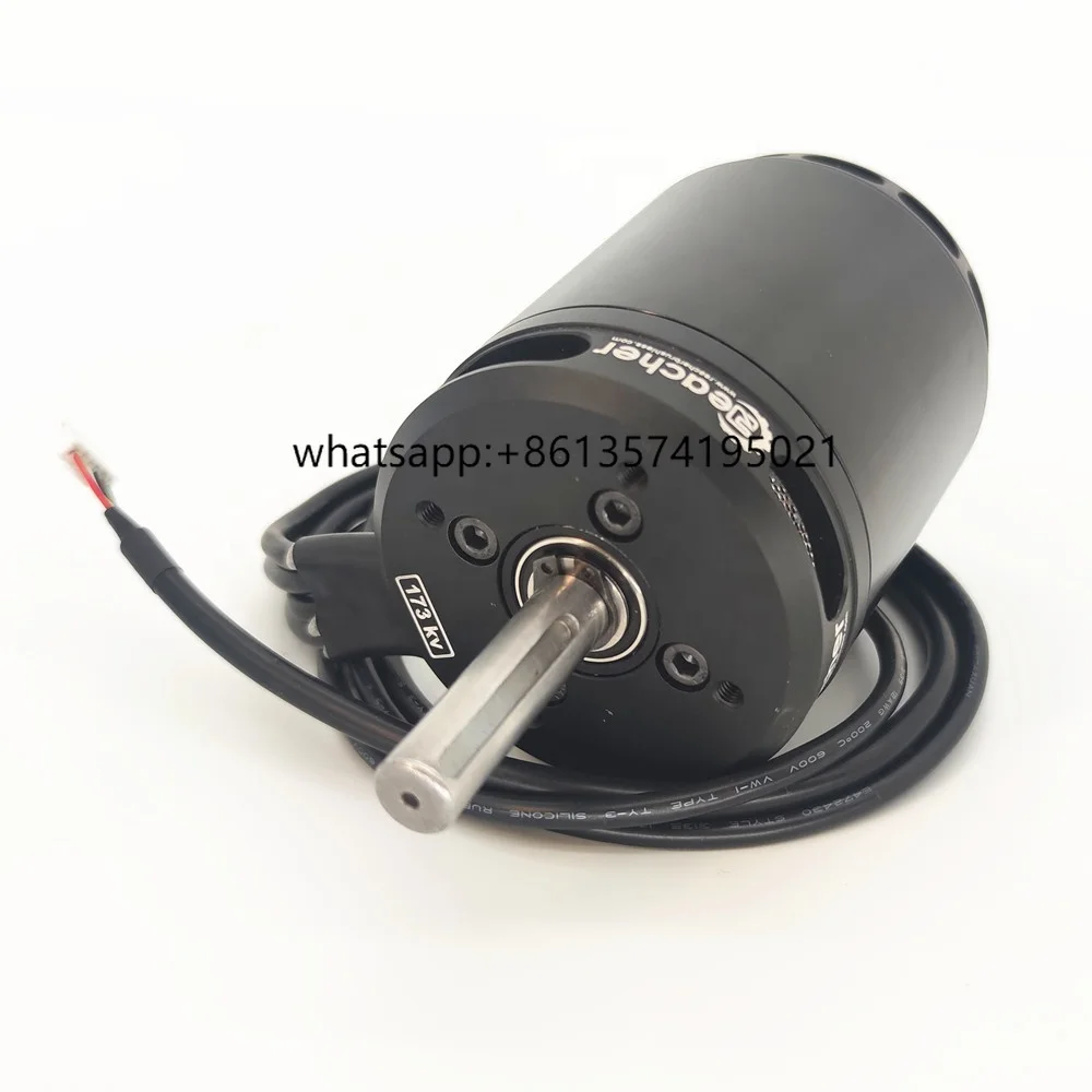 

Reacher 4000w 36v 205kv Brushless Dc Motor 10s 6384 6485 6385 Belt Electric Skateboard Motor