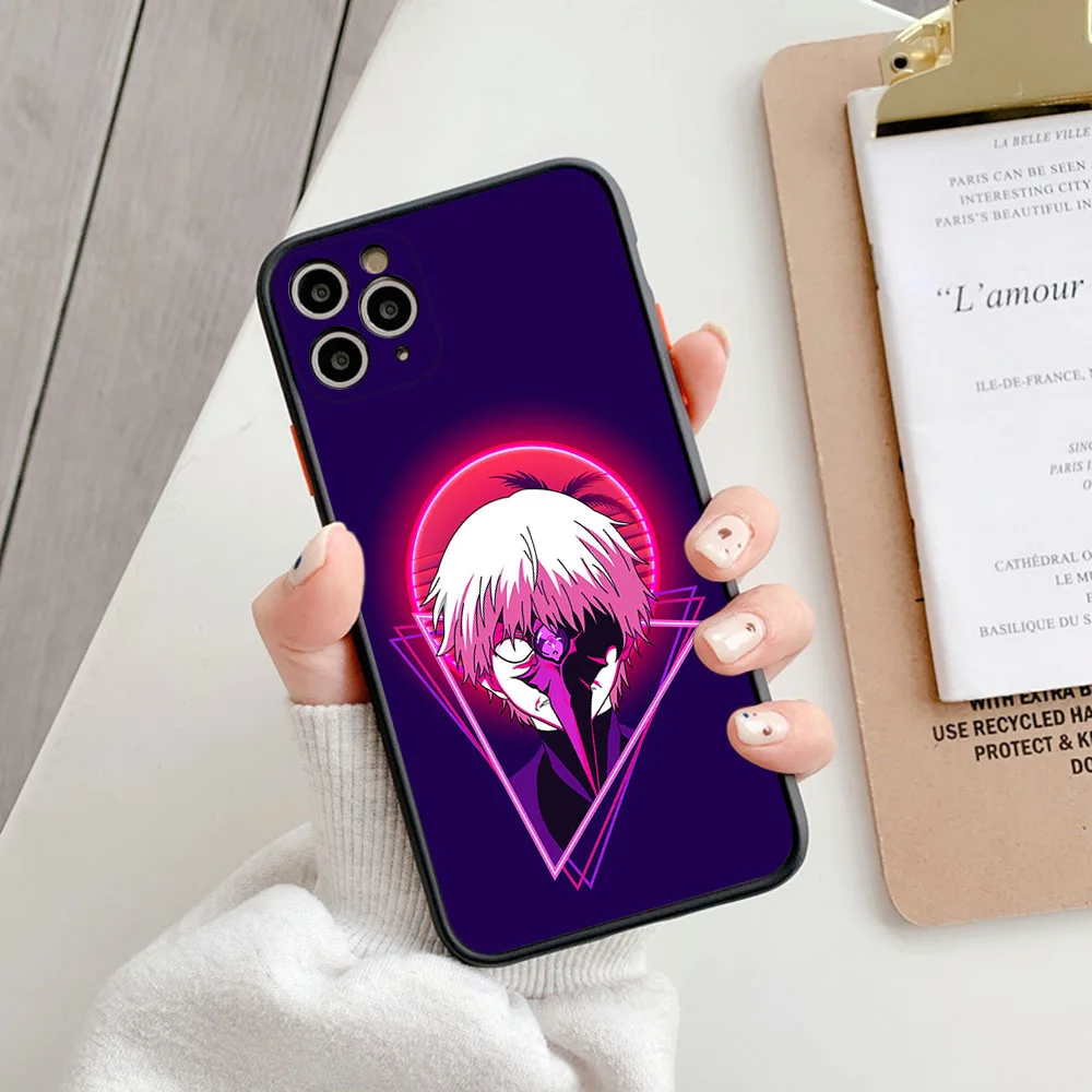 Translucent Phone Case For iPhone 16 15 14 7 8 Plus 13 12 11 Pro Max X XR XS SE Mini Tokyo Ghoul Anime JUZO SUZUYA Matte Cover