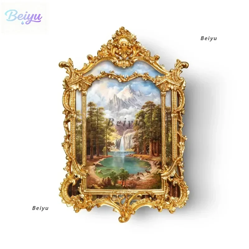 Entrance French decorative painting landscape cornucopia high-end European villa hanging murals handmade oil painting