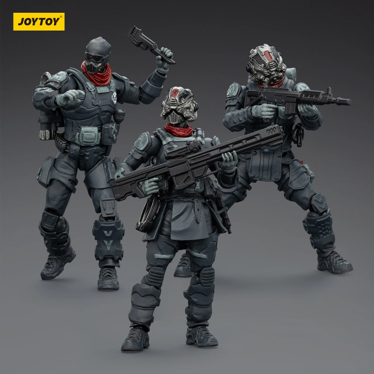 

JOYTOY Dark Source 1/25 Scale UNSC Faceless Squad Figurine Soldier Action Figure Doll Model Collection