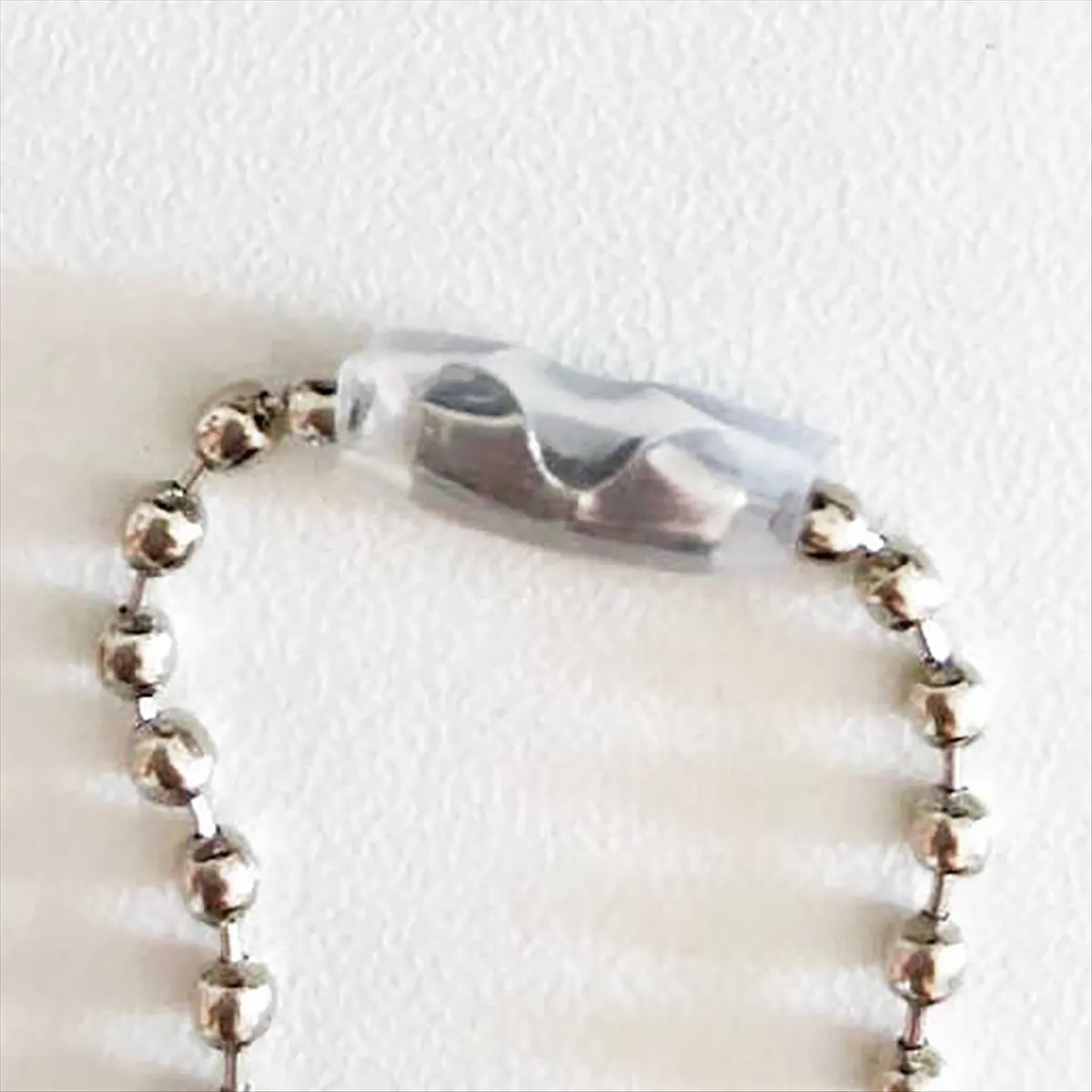 MALL 50Pcs Bead Chain Anti-Lost Cover DIY Transparent 1.5cm/0.59inch Key Ring Protective Cover to Prevent Falling Bead Chain