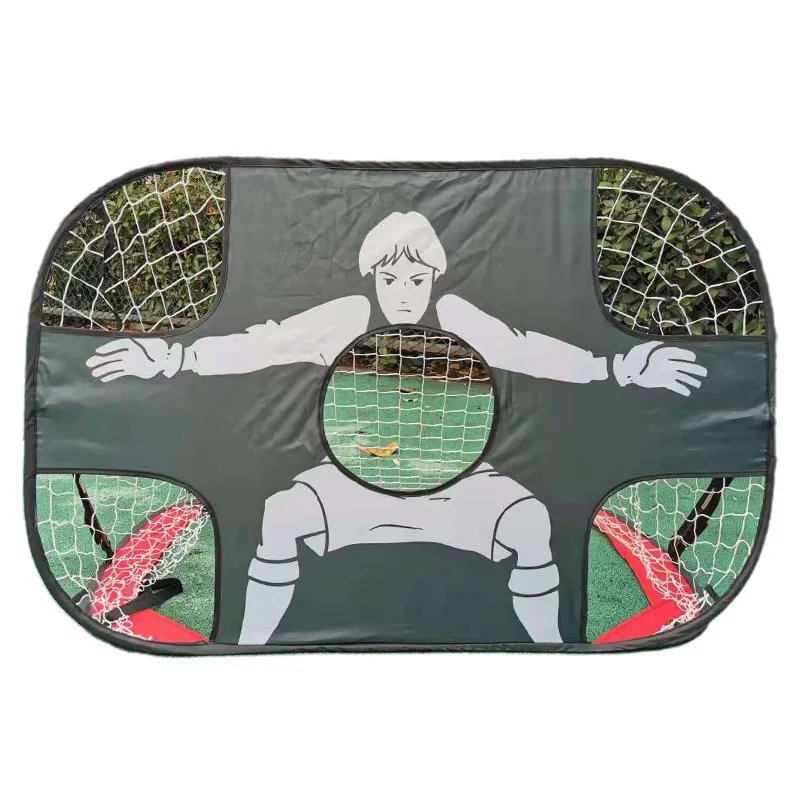 Ice Hockey Practice Shooting Target Training Sport Folding Soccer Goal Net for Backyard Portable Mini Indoor Outdoor Hockey