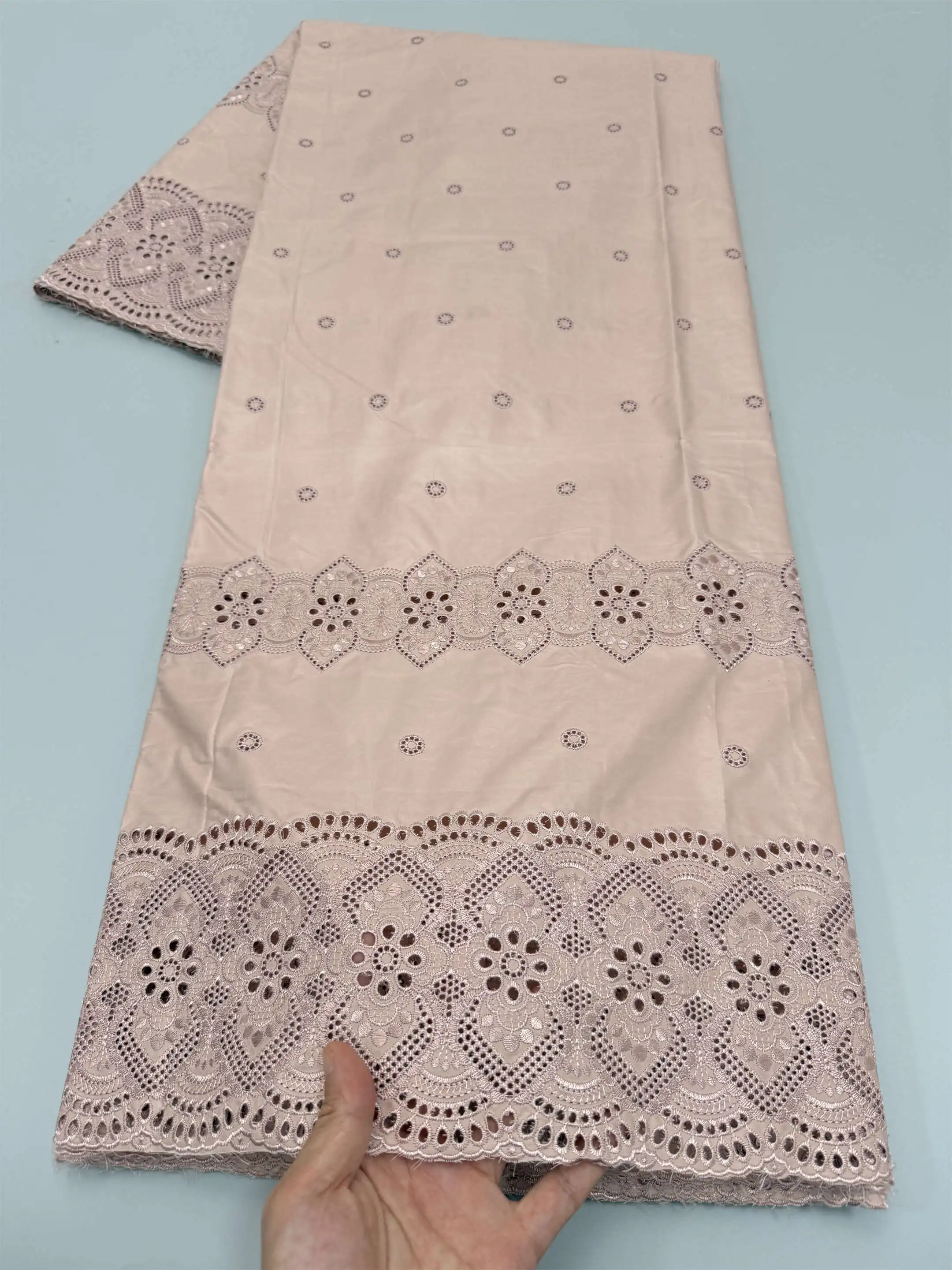5yards African Super Luxury Men lace Fabric for Clothes Sewing 2026 100% Cotton Polish Lace For Austria Atiku Man Suit