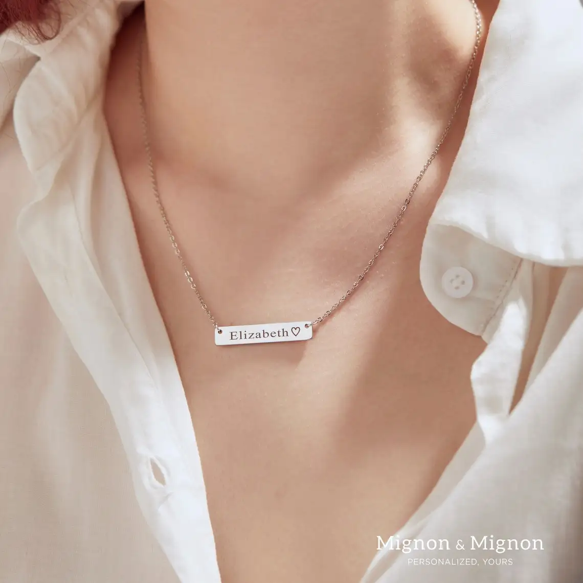 

Индивидуальное ожерелье из нержавеющей стали с именем квадрата, женское индивидуальное ожерелье с датой, семейное ювелирное изделие