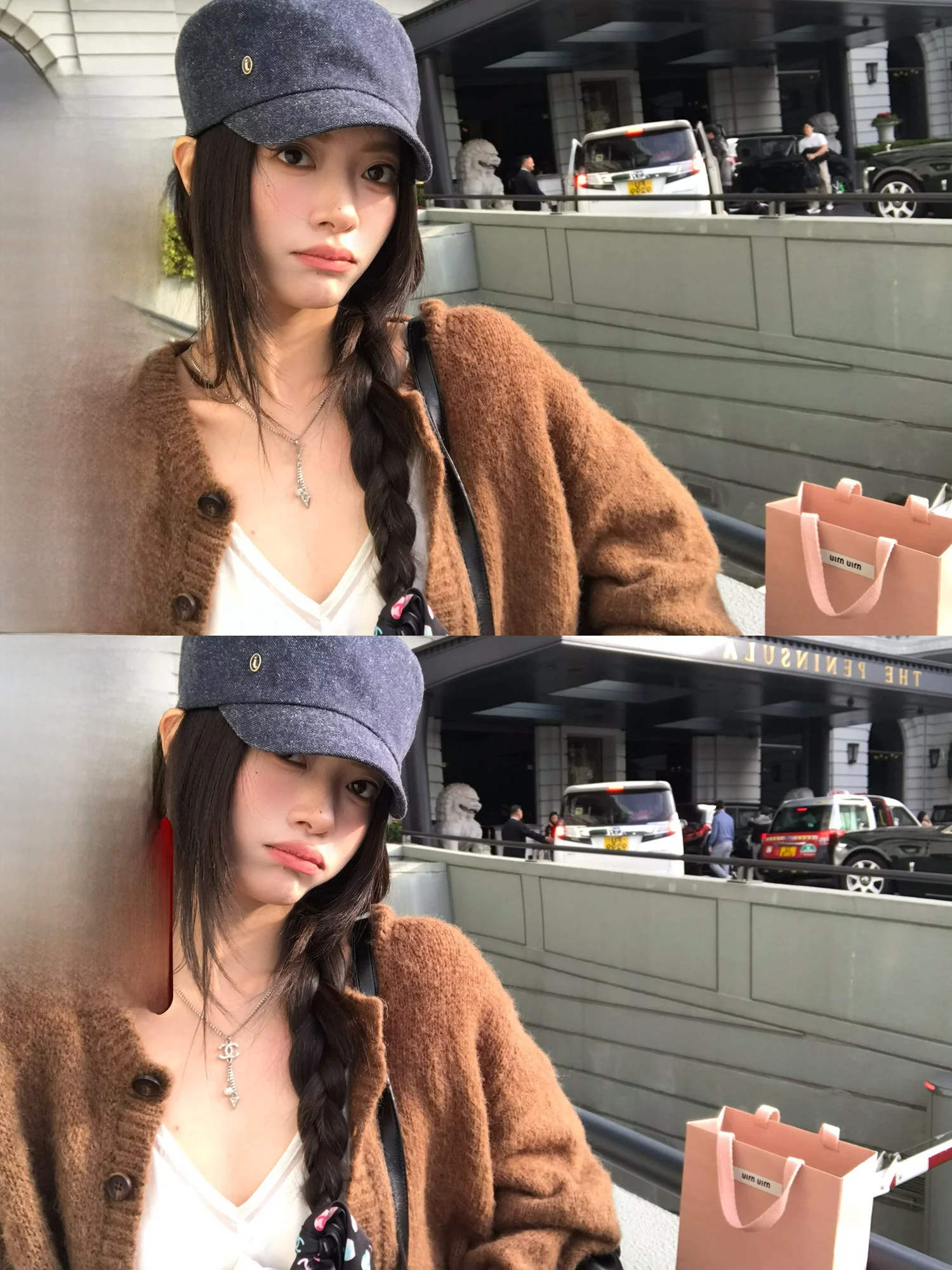 

Korean Sle FUFU Knitted Cardigan Denture Big Wang Soft Long Sve Regular Fit Women's Sweater Online Exclusive 2025 Winter...