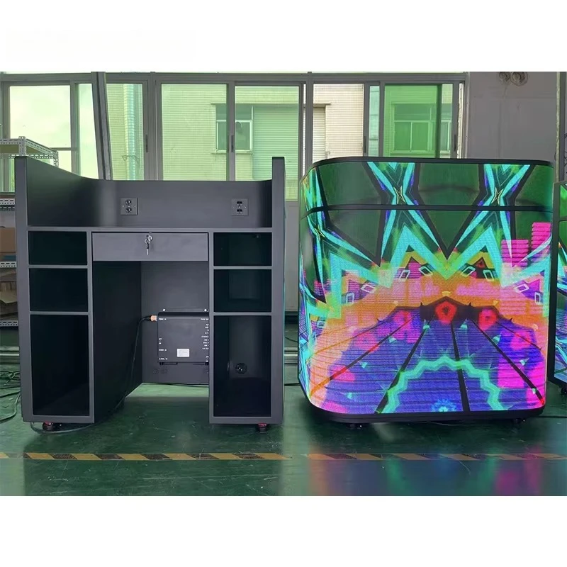 Factory Wholesale P2.5 Portable Panel Innovative DJ Table Booth Led Display for Disco and bar Stage Decoration customize