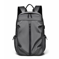 Trendy Backpack, Fashionable and Simple Casual Bag, Unisex Student School Bag, Lightweight Commuter Travel Bag, Computer Bag with USB Interface, Multi-Purpose Storage Bag