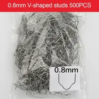 500PCS 0.6/0.8mm Hot Stapler Staples Stainless Steel Welding Gun Nails For Car Bumper Plastic Welder Repair Kit