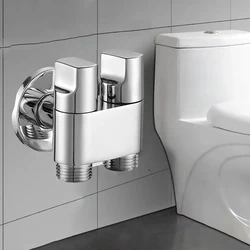 Double Control Washing Machine Faucet Toilet Triangle Valve Point Interface Washing Machine Faucet
