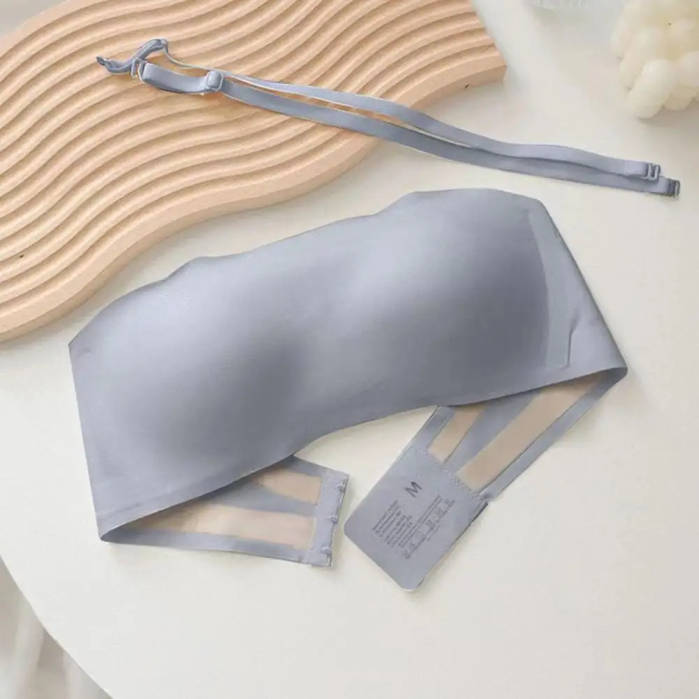 

Women's Invisible Bra Soft Lady Underwear No Steel Ring Strapless Push Up Bra Anti-slip Seamless Breathable Bra Women Tube Top