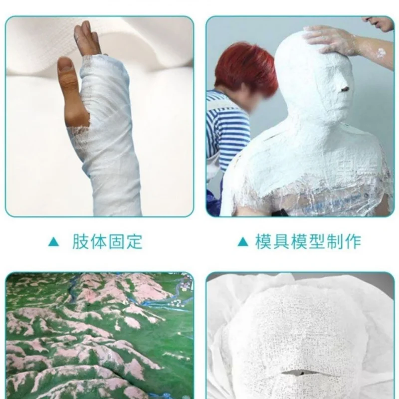 

Plaster Bandage Fracture Fixed Plastic Art Texture Shaping Polymer Plaster Gauze Bandage Quick-Drying Type