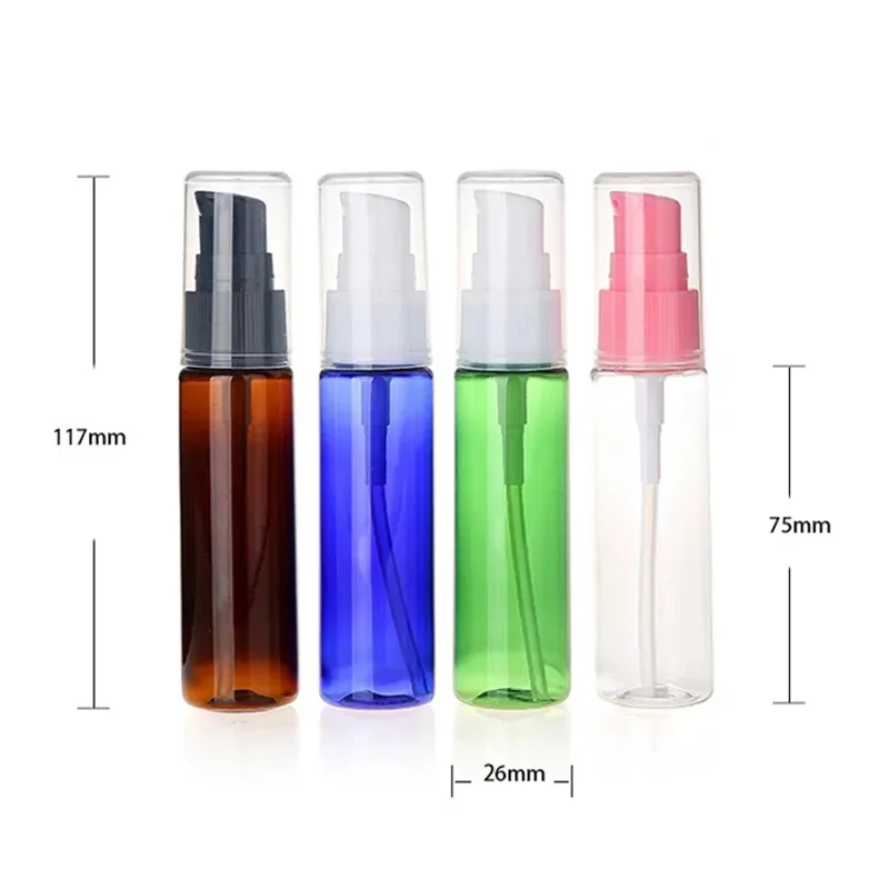 30ml Refillable Lotion Bottle Plastic Cream Shampoo Pump Bottles Empty Cosmetic Containers Essential Oil Travel Bottle Skin Care