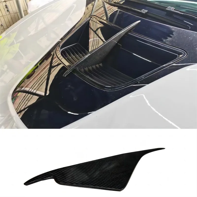 i8 Carbon Fiber FRP Unpainted Front Hood Bonnet Splitter Spoiler Air Intake For BMW i8 Car Trim 2014 2015 2016 2017 2018 2019