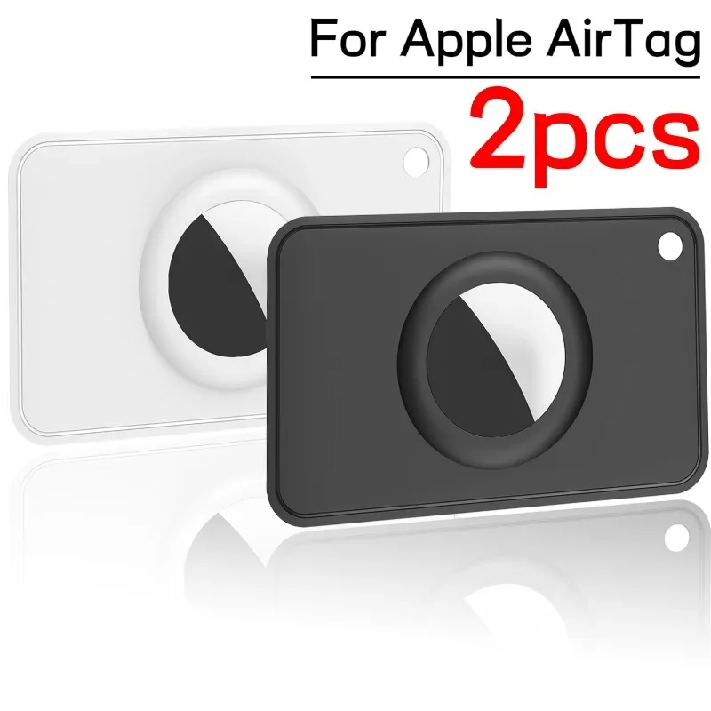 For Apple Airtag Air Tags Wallet Holders GPS Trackers Card Size Case Lightweight Ultra-thin Soft Locator Holders for Purse Keys