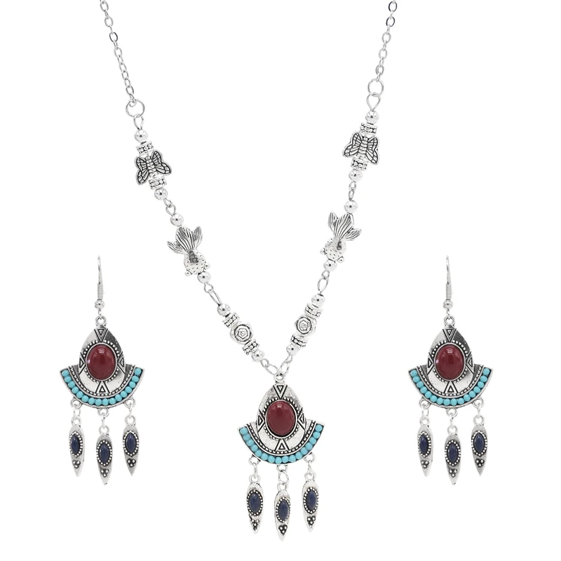 Stone Necklaces Set… - image