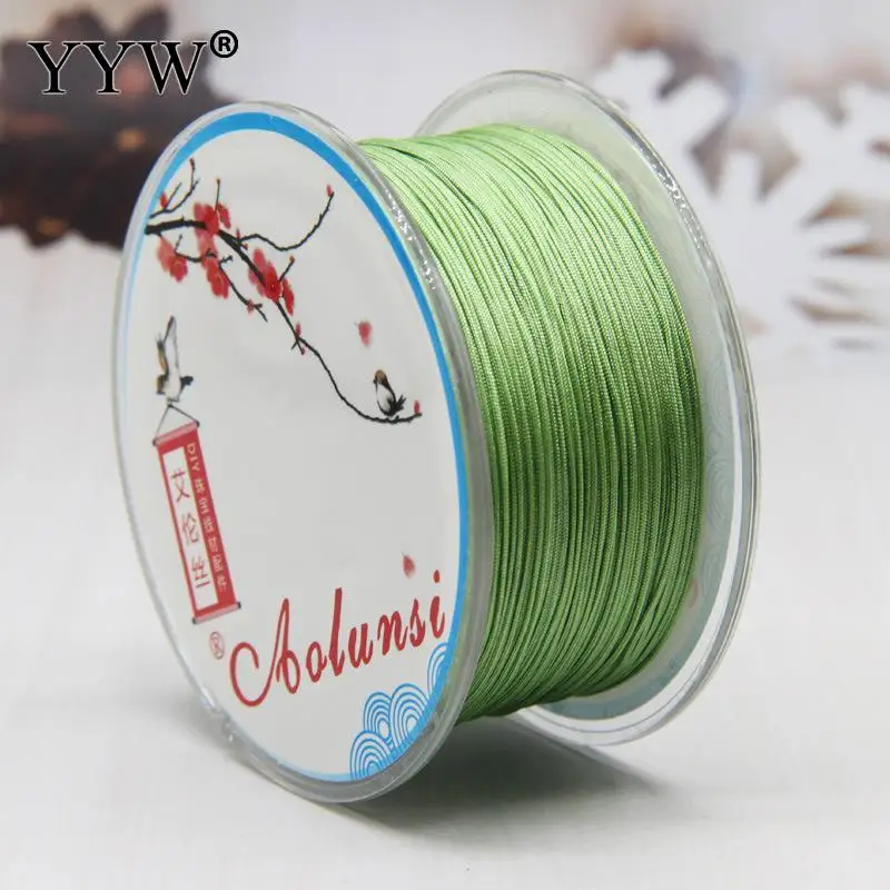 6Mm 50M Macrame Touw Satijn Rattail Nylon Koorden/String Kralen Draad Chinese Knoop Koord Voor Diy Sieraden Maken Accessoires