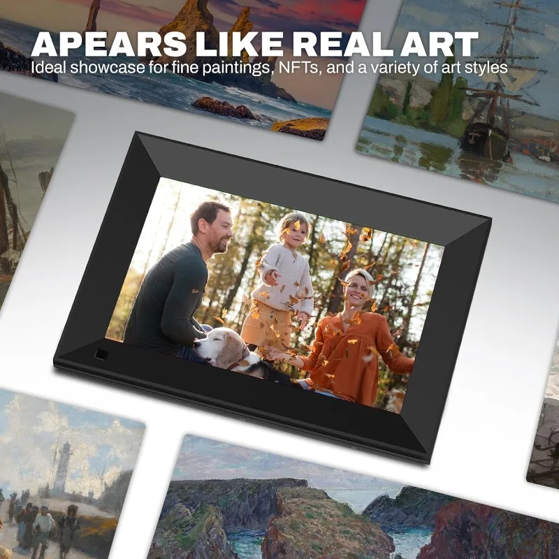 إطار صور رقمي ذكي واي فاي مقاس 8 بوصات مع شاشة لمس 1280 × 800 عالية الدقة IPS، إطار رقمي إطار واي فاي 16 جيجابايت، حائط #2
