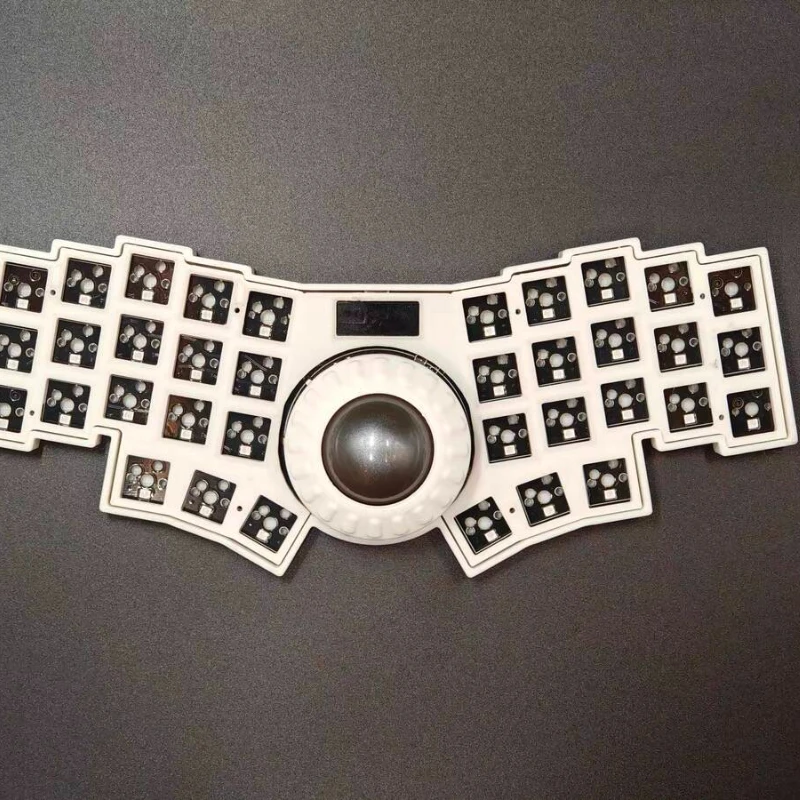 مجموعة لوحة المفاتيح السلكية C35 Ball Trackball مخصصة قابلة للتبديل السريع RGB VIAL لوحة المفاتيح الميكانيكية المريحة ملحقات المكتب هدية