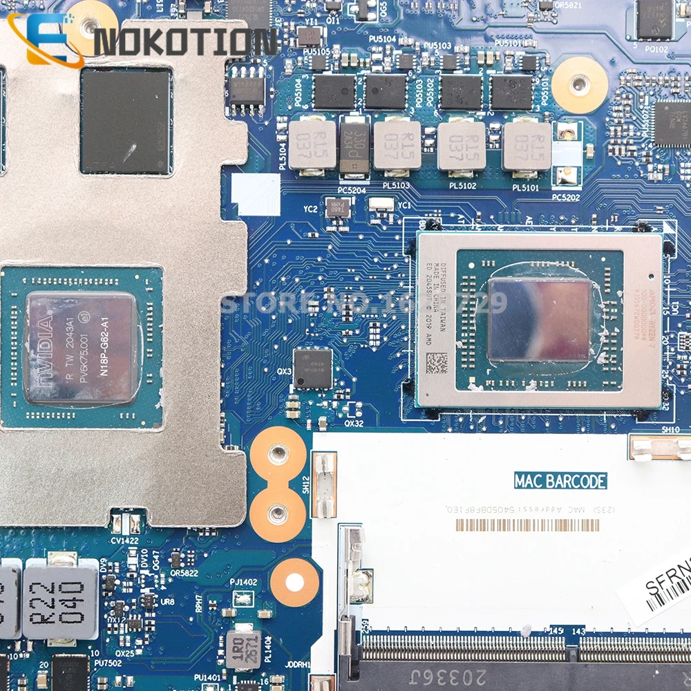 For Lenovo Legion 5 15ARH05 R7000 2020 Laptop Motherboard R7-4800H