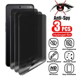3Pcs Privacy Hydrogel Film For Samsung Galaxy A05 A15 A25 A35 A55 A04 A14 A24 A34 A54 F04 F14 F34 F54 Screen Protector Film