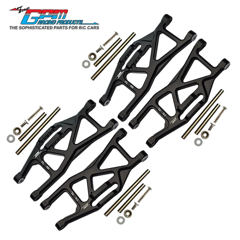 Brazos inferiores delanteros y traseros de aluminio GPM para 1/10 Maxx W/Widemaxx 8999 TRAXXAS