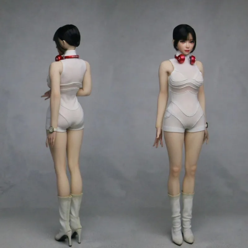 

1/6 Scale Female Soldier Sexy Hip Hugging Jumpsuit Clothes Model for 12'' Action Figures Body Dolls Accessory